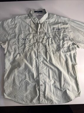 Columbia Pale Mint Short-Sleeve Button-Down Shirt